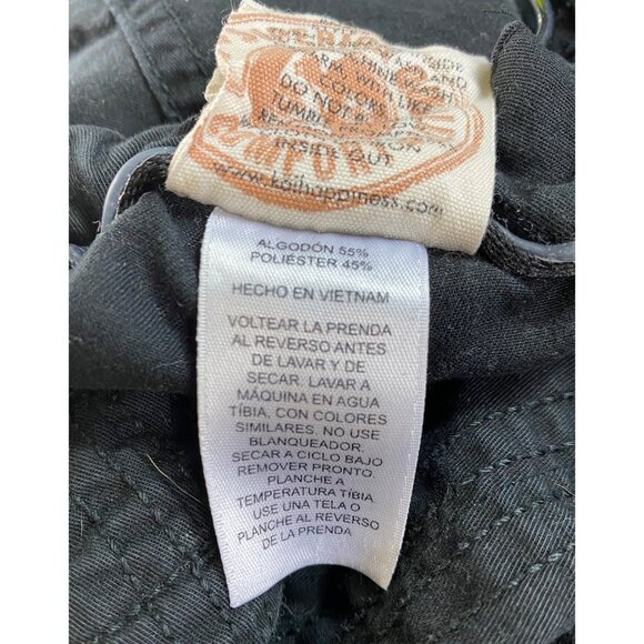 Black‎ Cargo Pants Size Large Y2K Baggy Athleisure Sporty Comfy Rave Streetwear - Picture 4 of 6